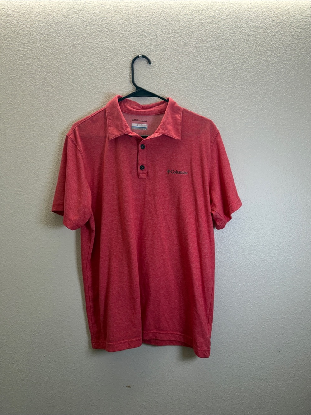 Columbia Men's Coral-Red Polo Shirt